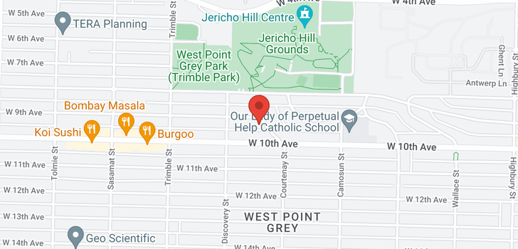 map of 4208 W 9TH AVENUE